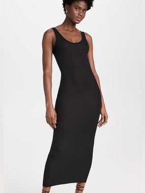 Enza Costa Ribbed Tank Midi Dress